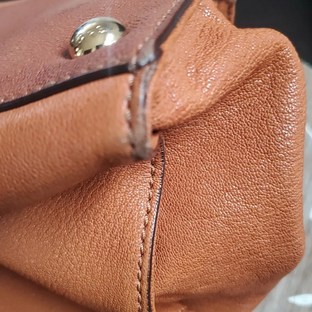 Michael Kors Large Hamilton Leather Satchel Bag